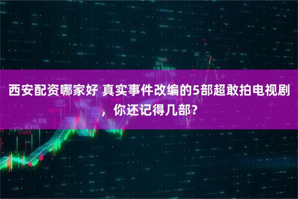 西安配资哪家好 真实事件改编的5部超敢拍电视剧，你还记得几部？